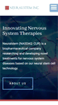 Mobile Screenshot of neuralstem.com
