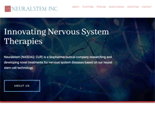 Tablet Screenshot of neuralstem.com